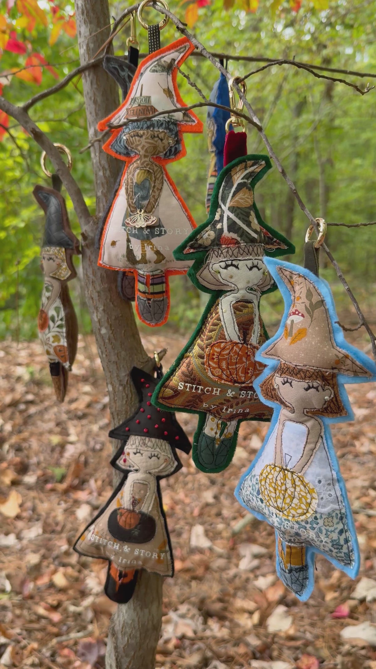 Mystery Witch Keychain | One-of-a-Kind Appliqué